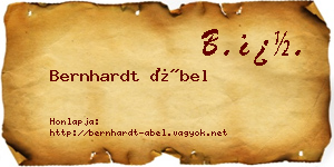 Bernhardt Ábel névjegykártya